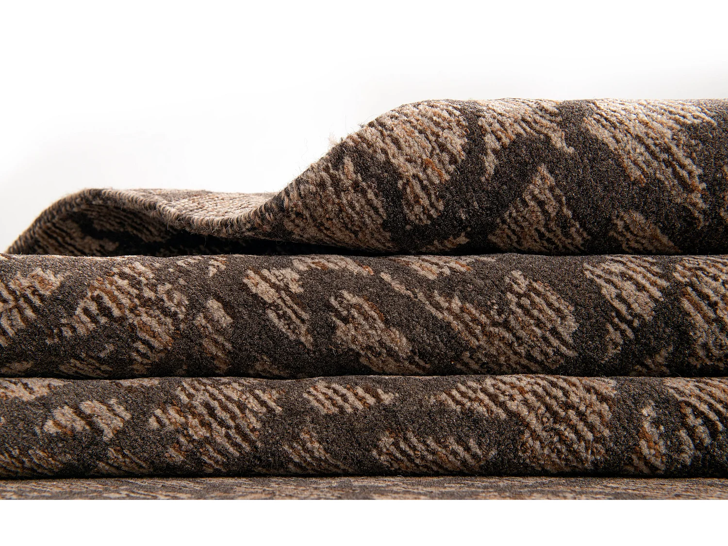 Wollteppich 242x304 Braun Juma