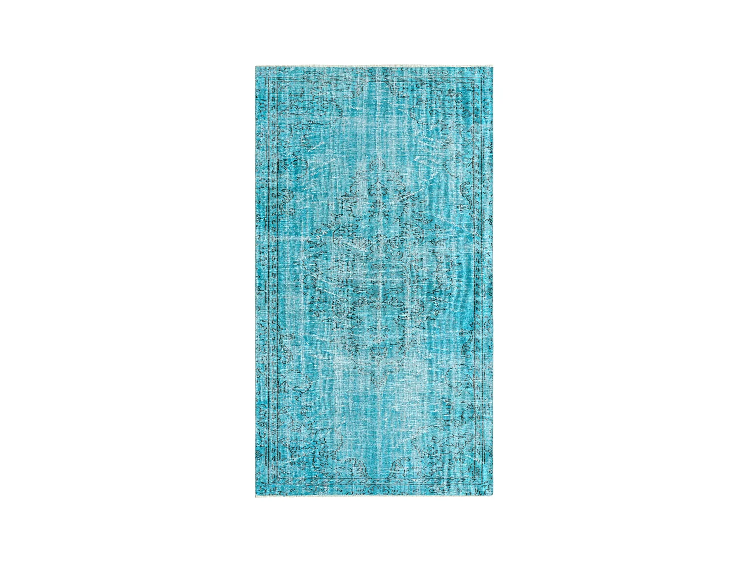 Tappeto in lana 145x267 Blu Ultra Vintage