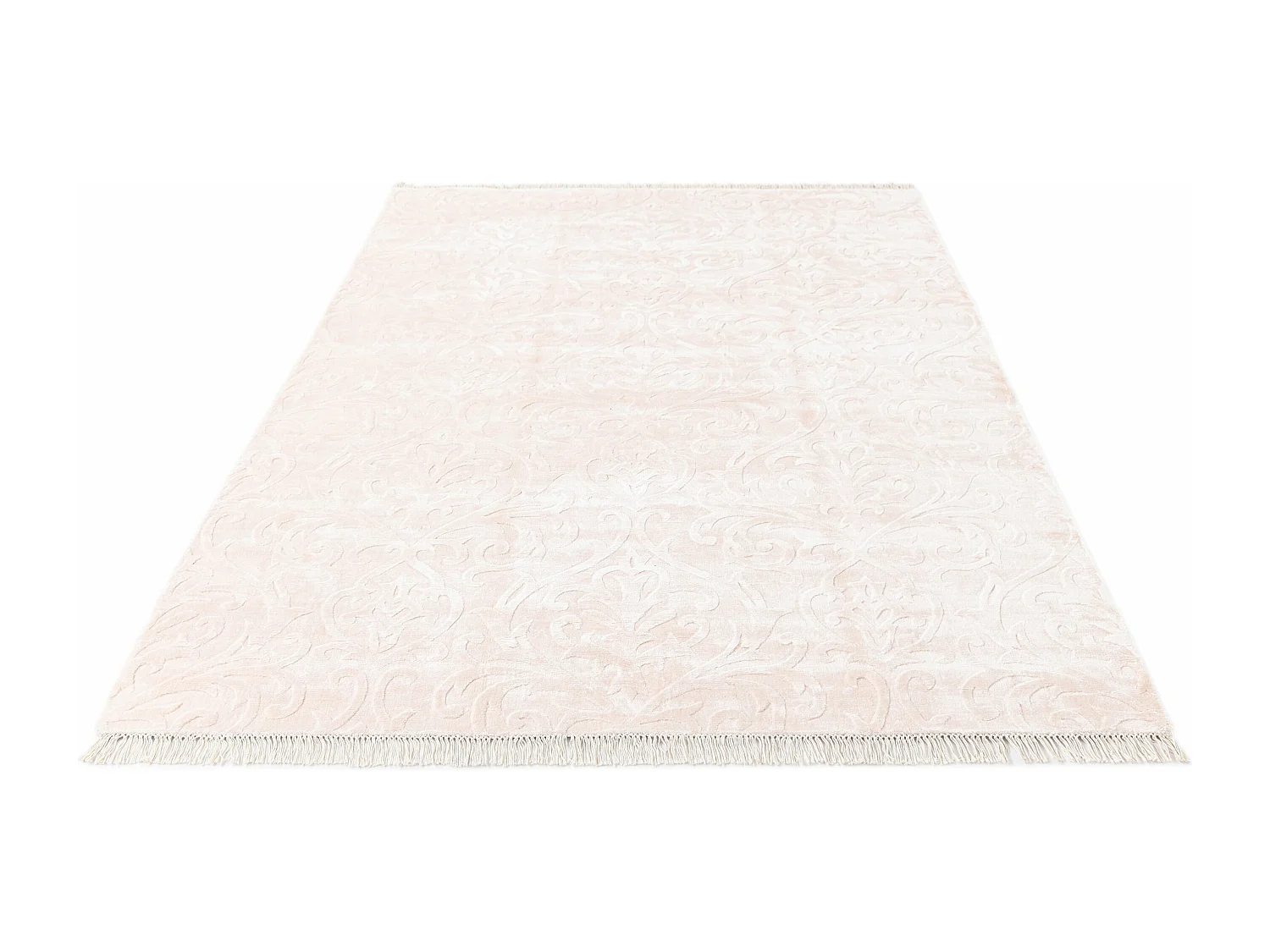 Tapis de couloir en laine 168x244 rose Darya