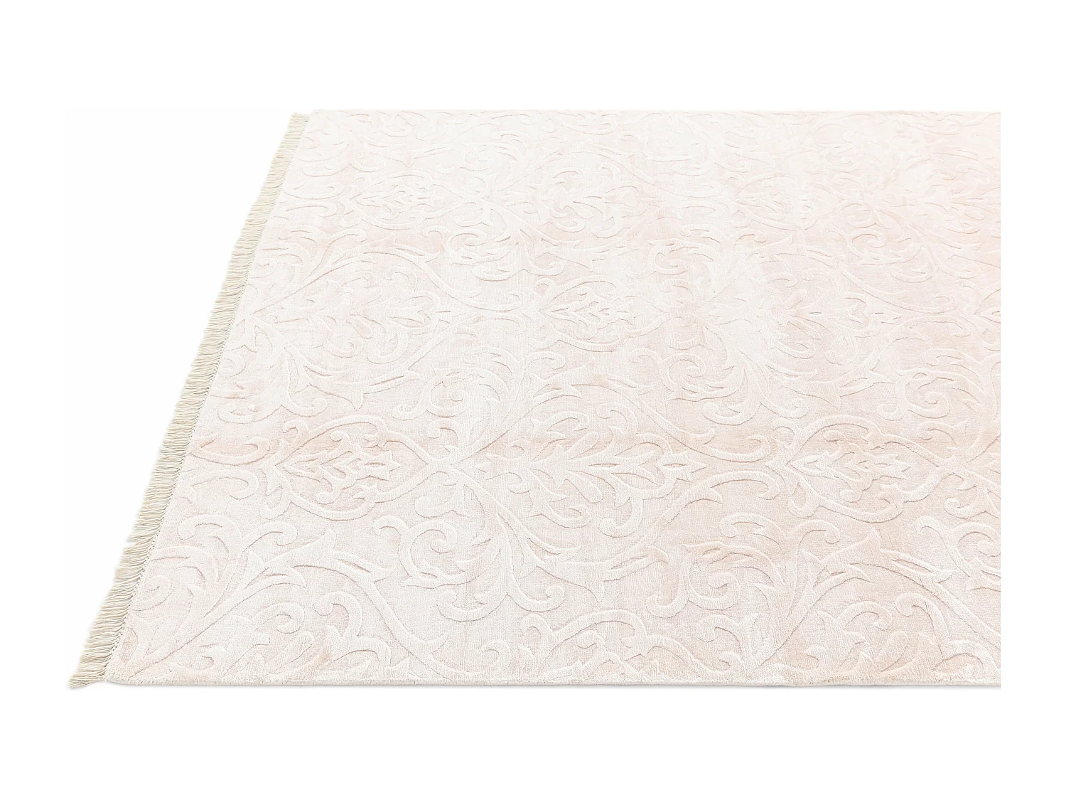 Tapis de couloir en laine 168x244 rose Darya