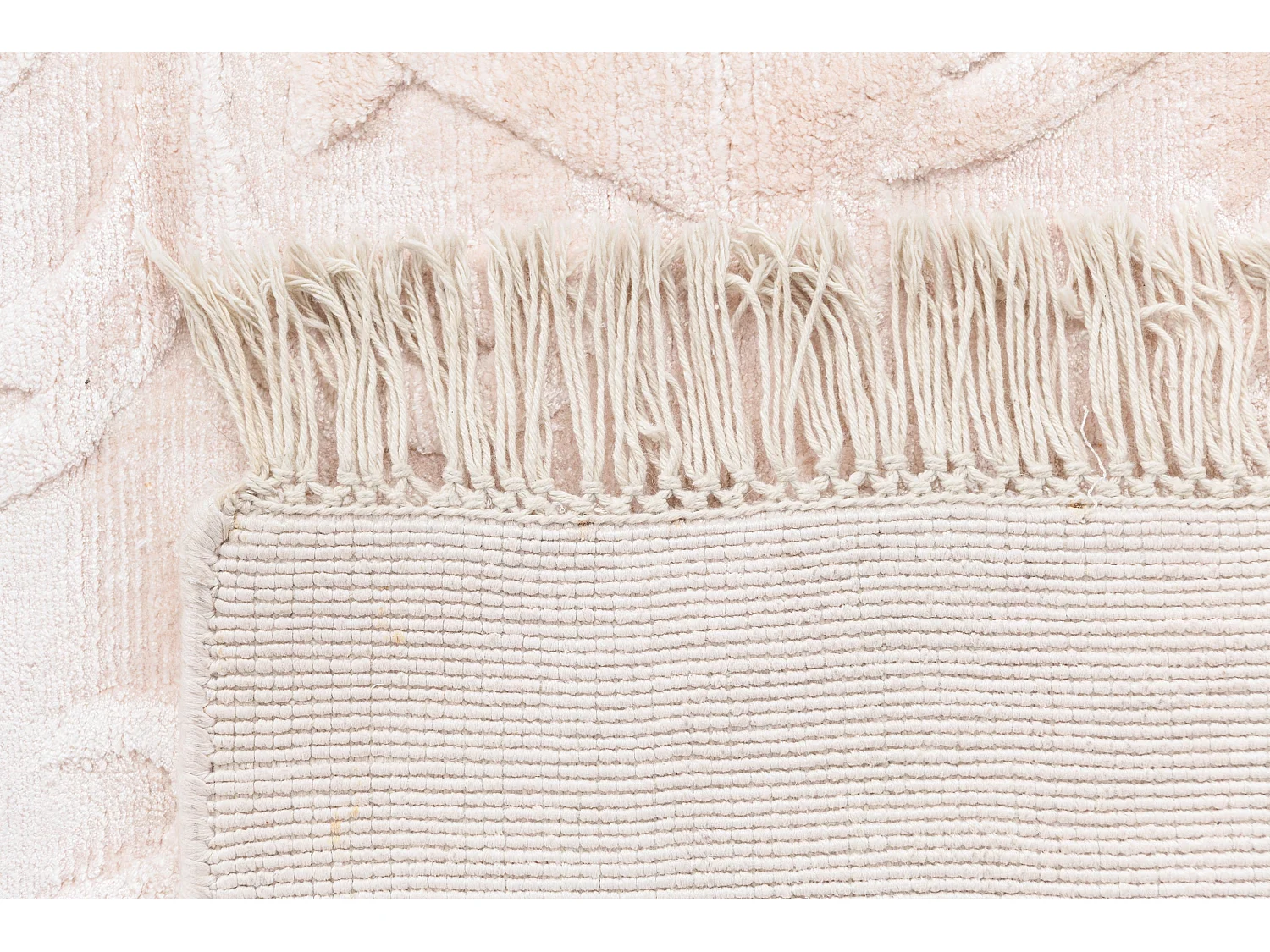 Tapis de couloir en laine 168x244 rose Darya