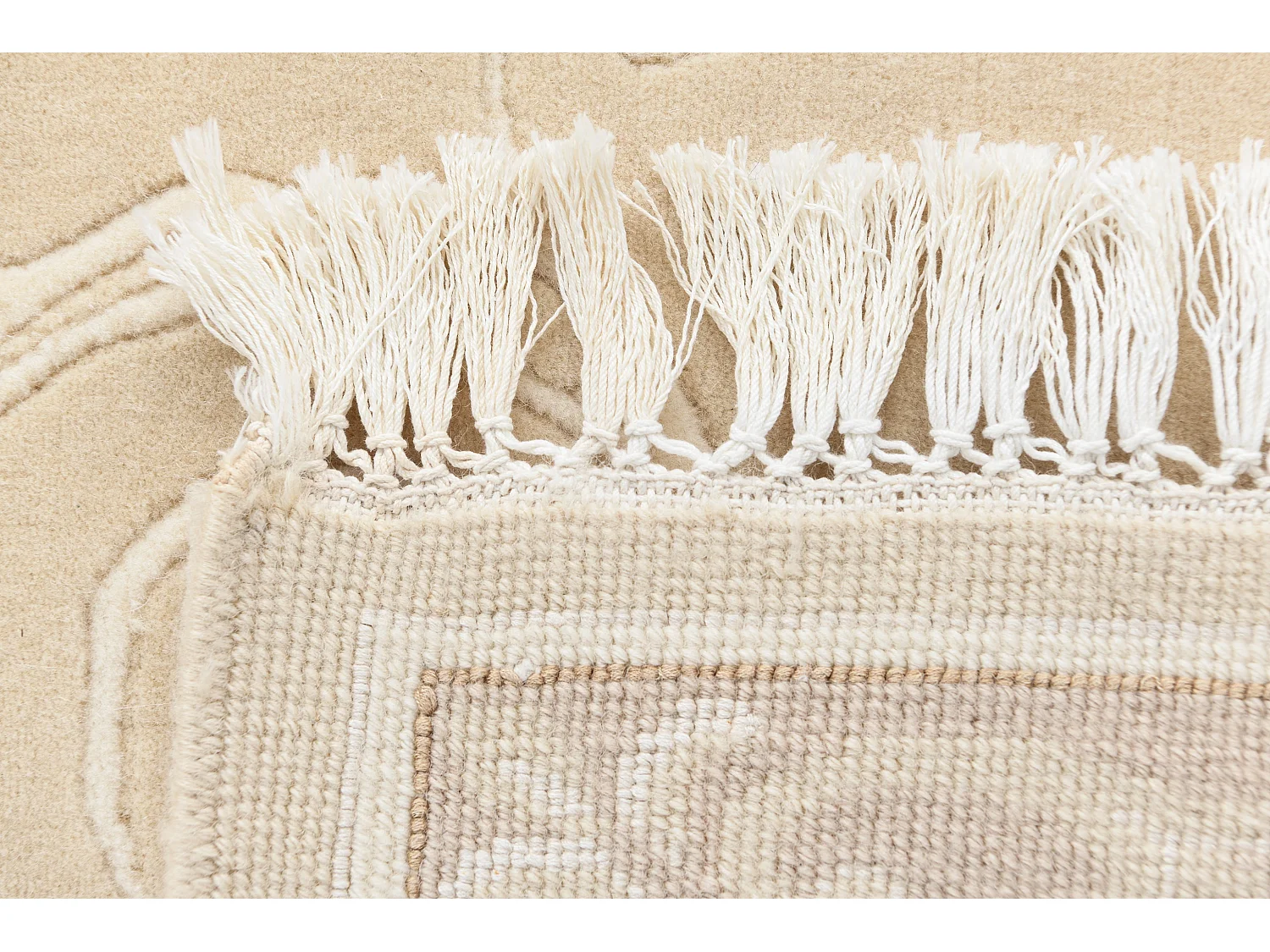 Wollteppich 122x188 Beige Darya