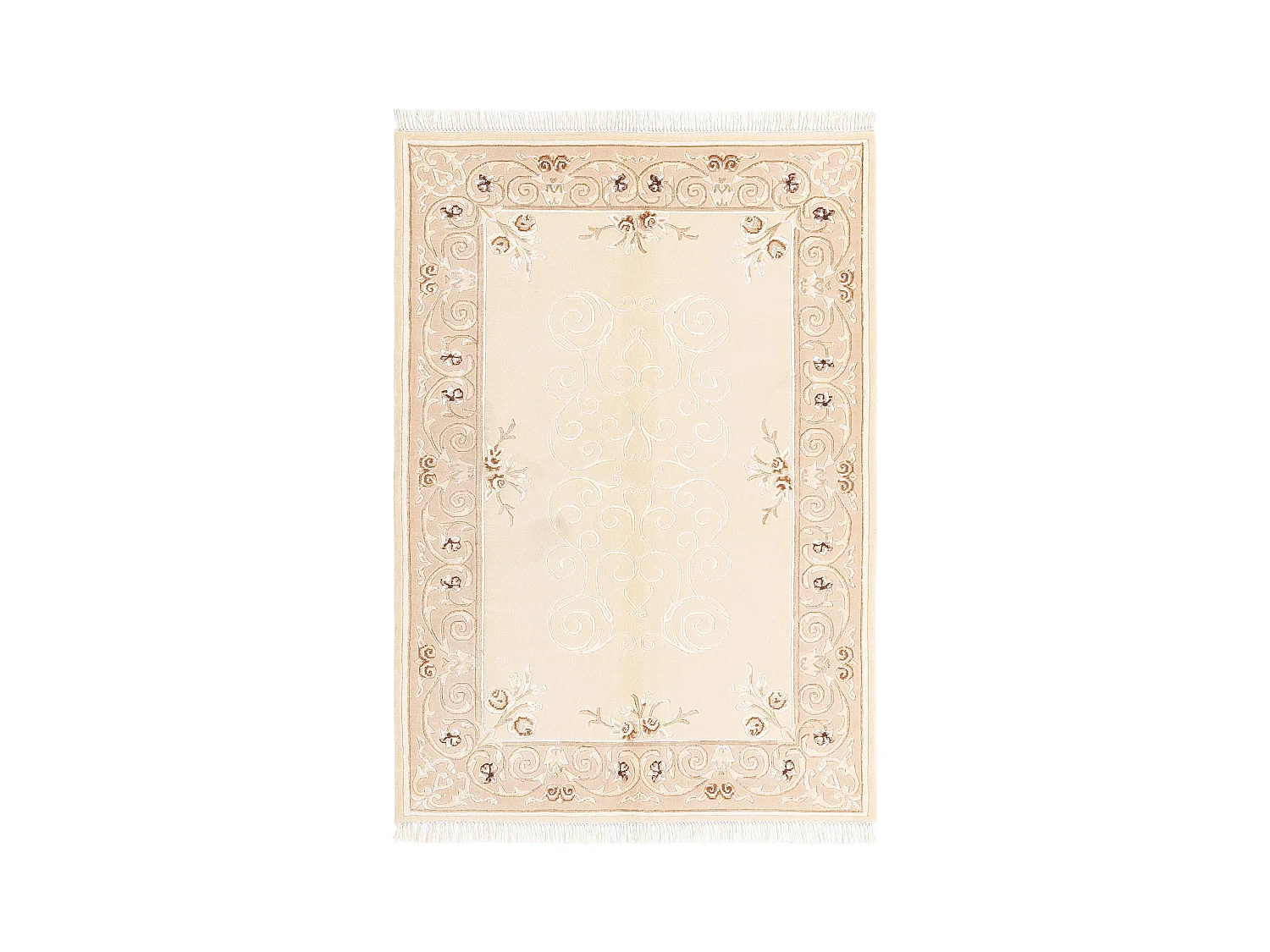 Tapis de laine 122x188 beige Darya