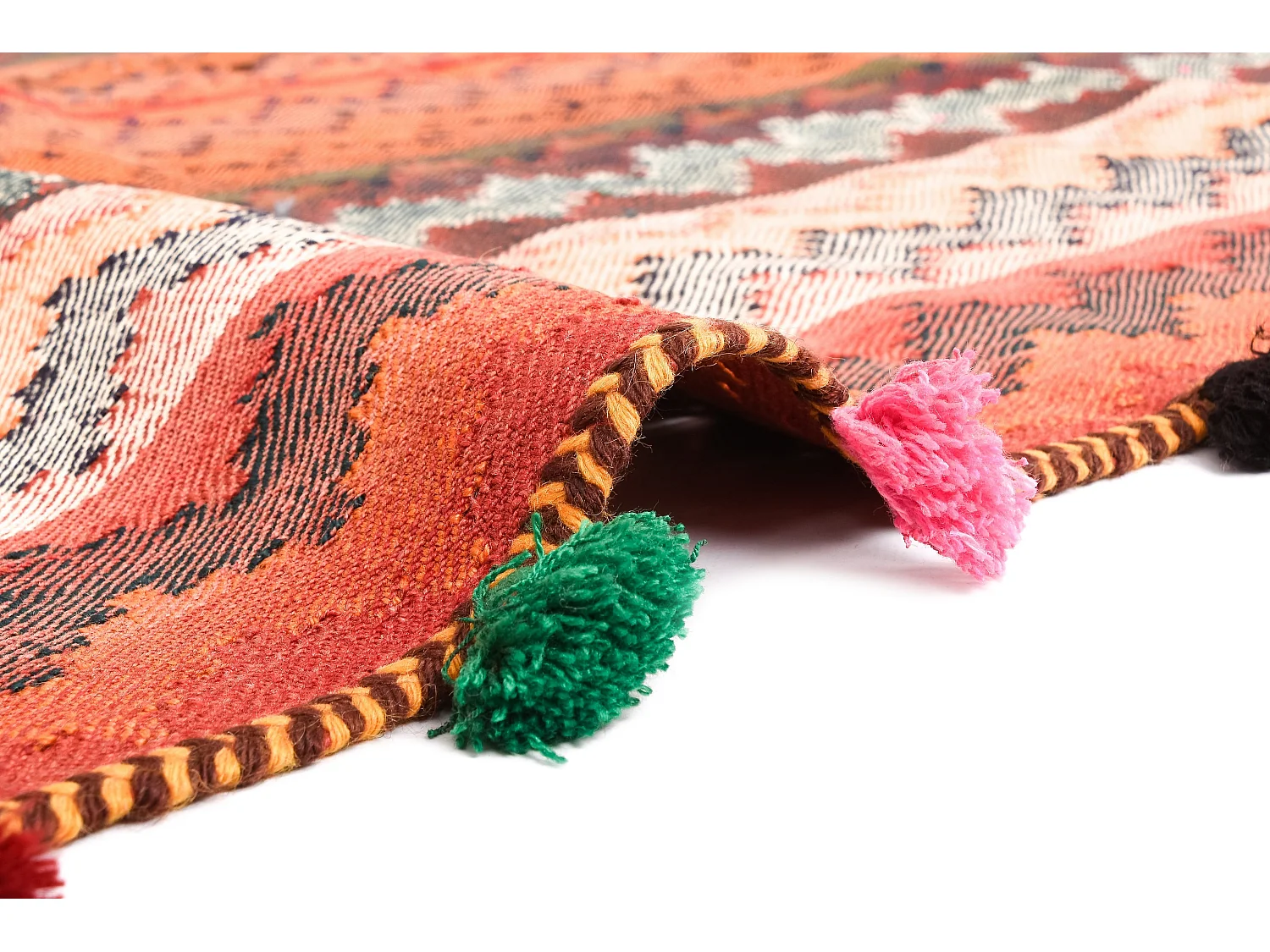 Wollteppich 147x197 Orange Jajim