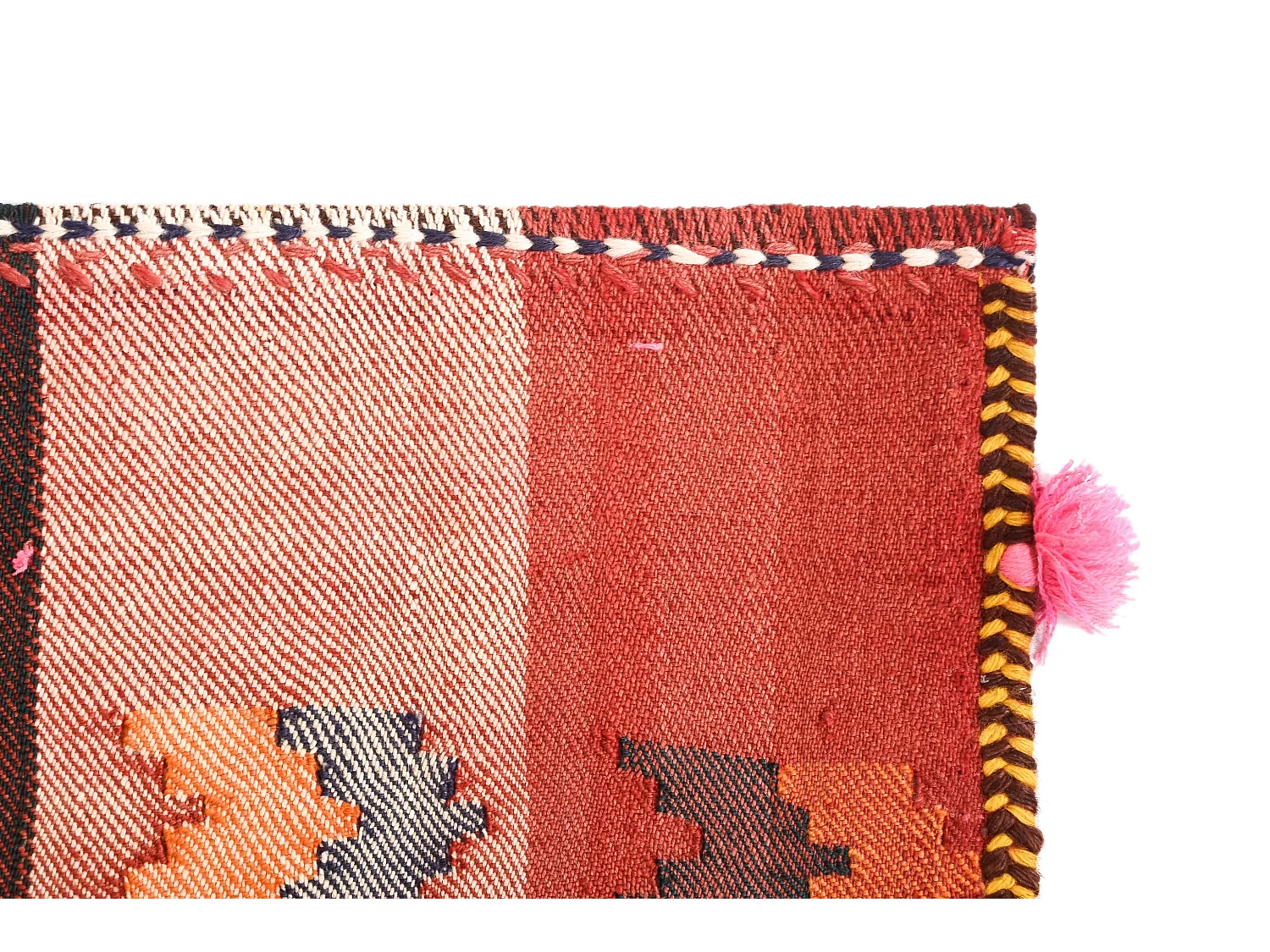 Tapis de laine 147x197 orange Jajim