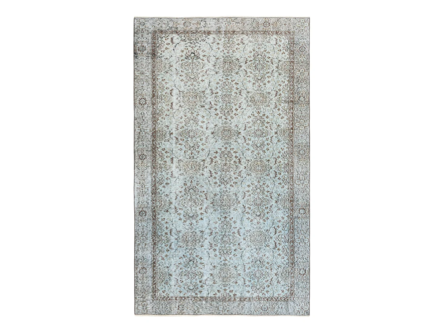 Tapis de laine 160x269 Bleu Ultra Vintage