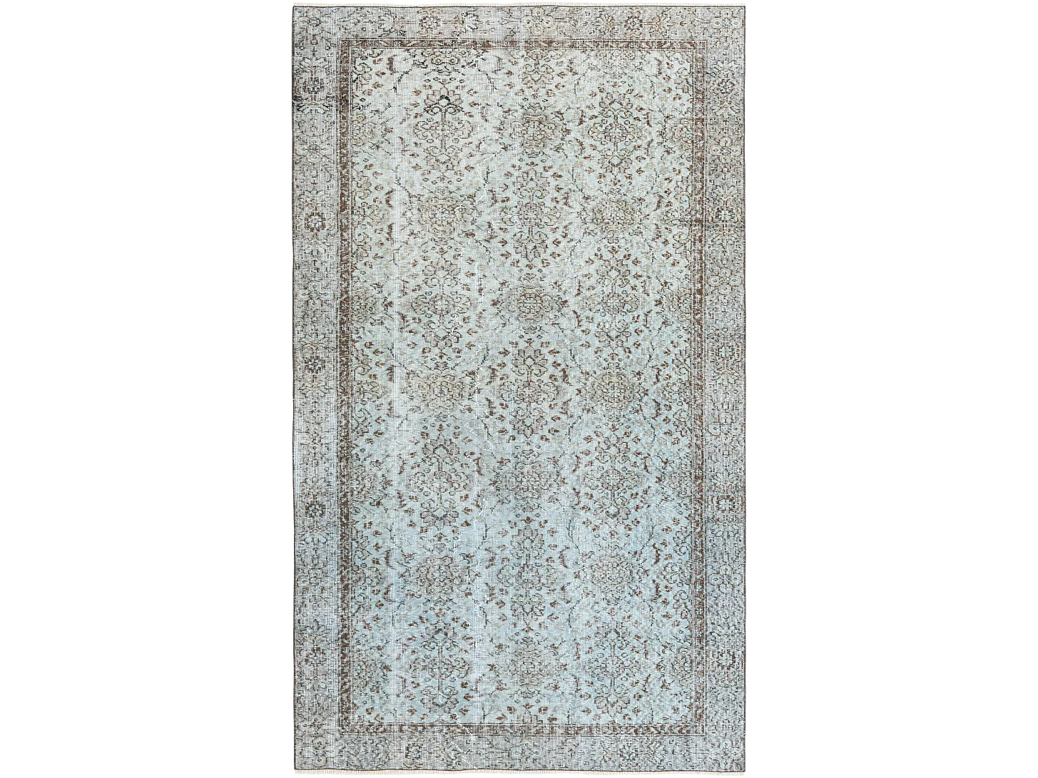 Tapis de laine 160x269 Bleu Ultra Vintage