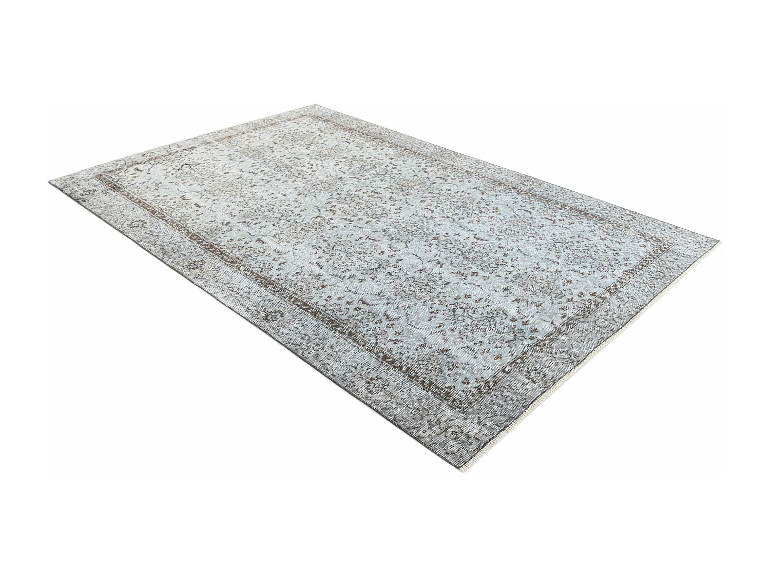 Tapis de laine 160x269 Bleu Ultra Vintage