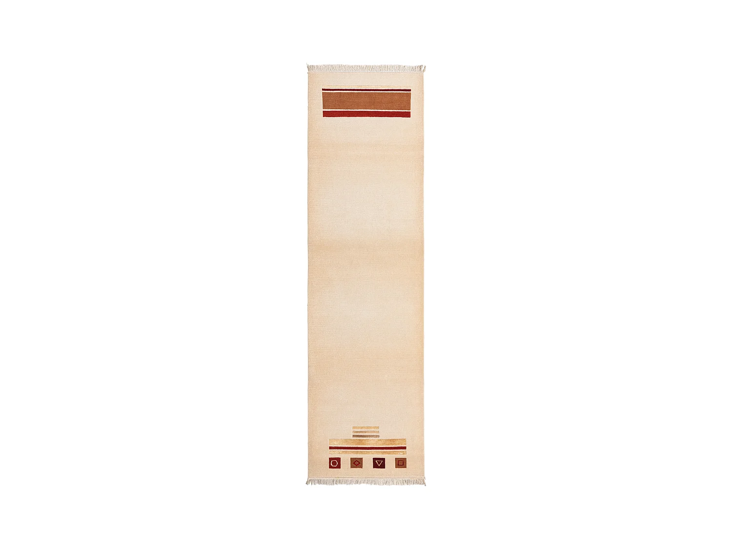 Tapis de couloir en laine 84x297 beige Darya