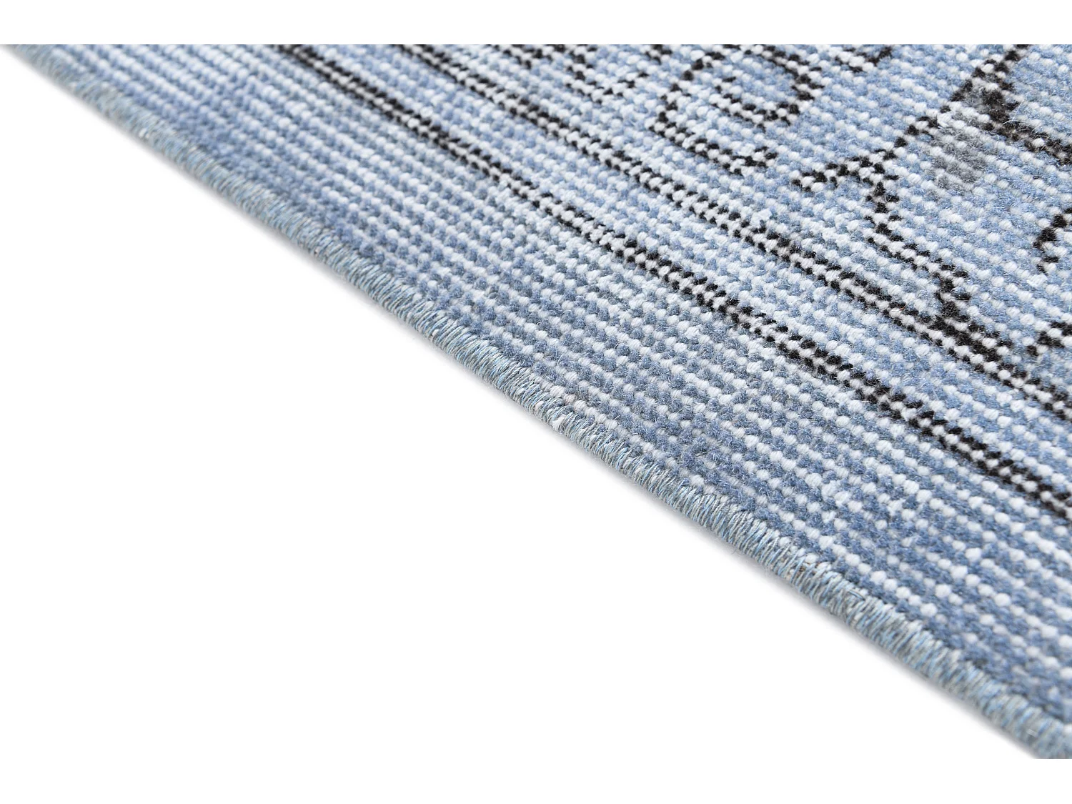 Wollteppich 160x272 Blau Ultra Vintage