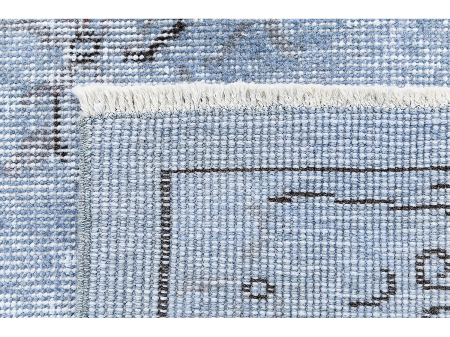 Wollteppich 160x272 Blau Ultra Vintage