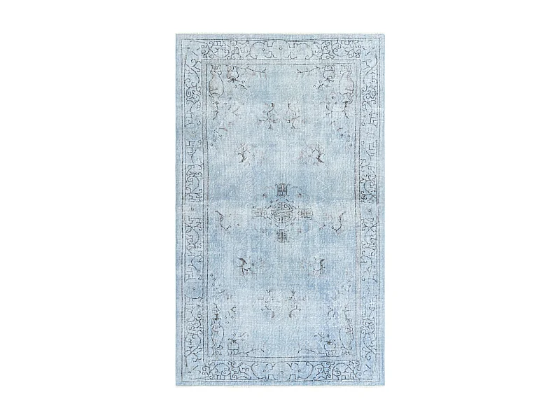 Tapis de laine 160x272 Bleu Ultra Vintage