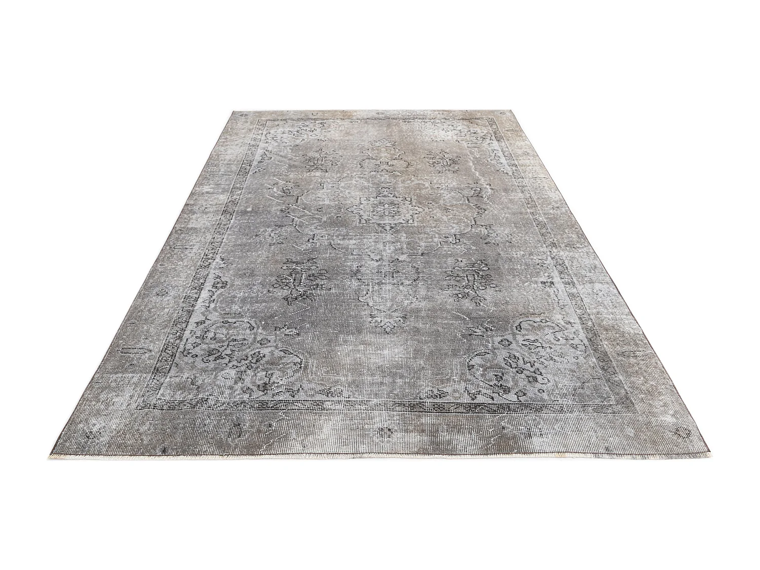 Tapis de laine 175x284 gris Ultra Vintage