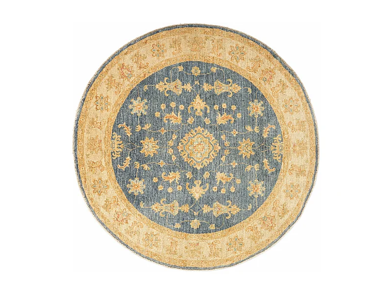 Tappeto in lana 150x150 Blu Kaizar