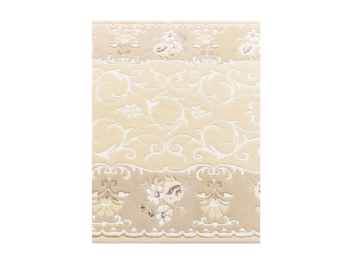 Tapis de laine 124x185 beige Darya