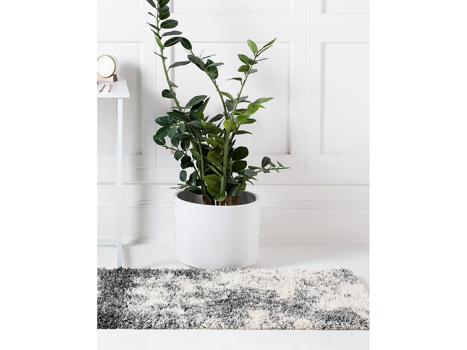 Hoogpolig tapijt 183x61 Beige - SteenGrijs Lachen Haze