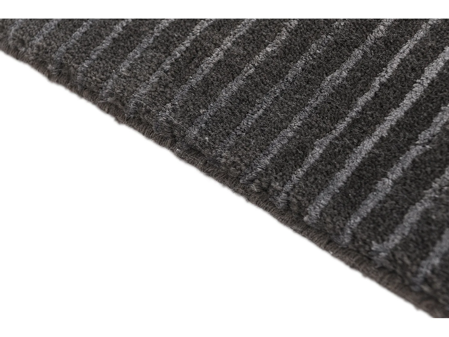 Wollteppich 122x178 Schwarz Darya