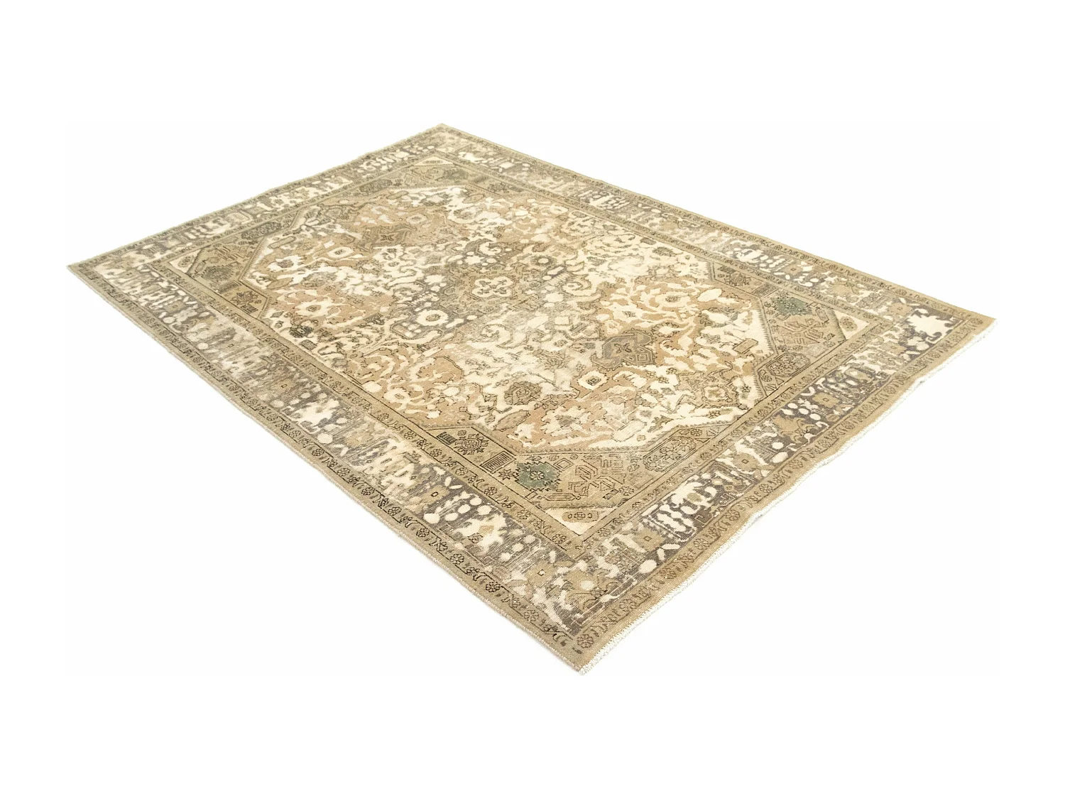 Tapis de laine 205x287 beige Vintage Royal