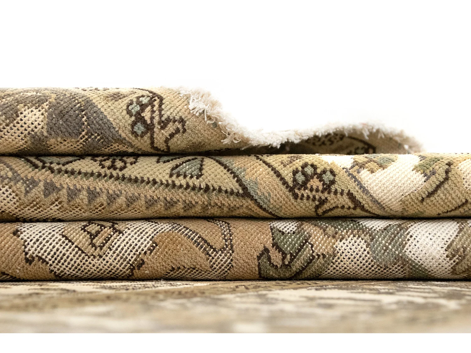 Tapis de laine 205x287 beige Vintage Royal