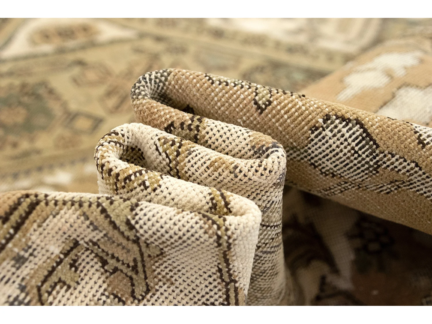 Tapis de laine 205x287 beige Vintage Royal