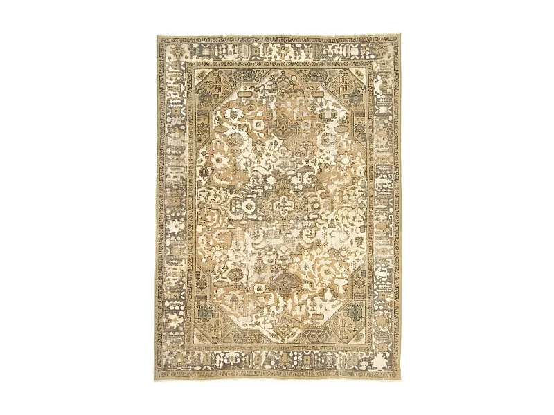 Tapis de laine 205x287 beige Vintage Royal