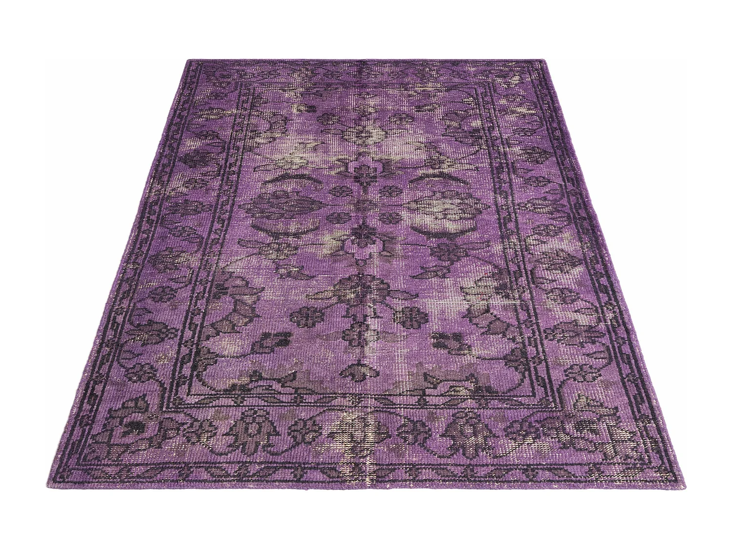 Tapis de laine 151x245 gris Vintage
