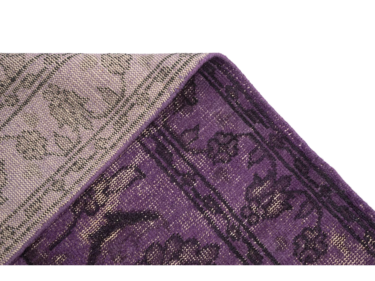 Tapis de laine 151x245 gris Vintage