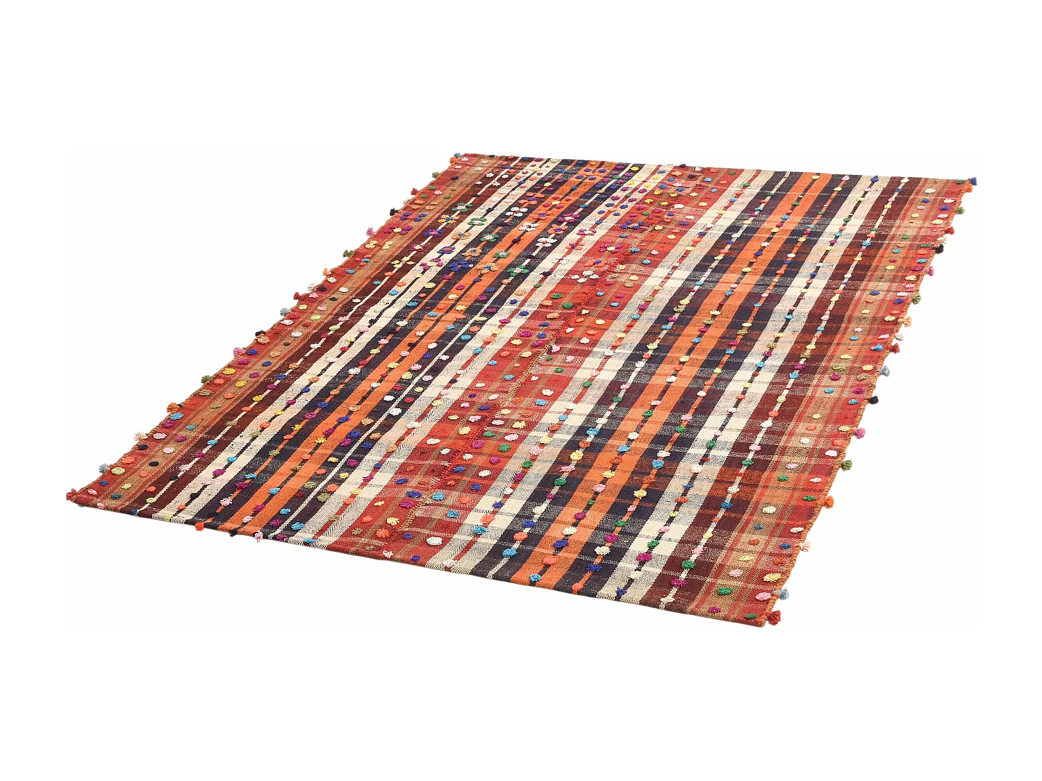 Wollteppich 150x198 Rot Jajim