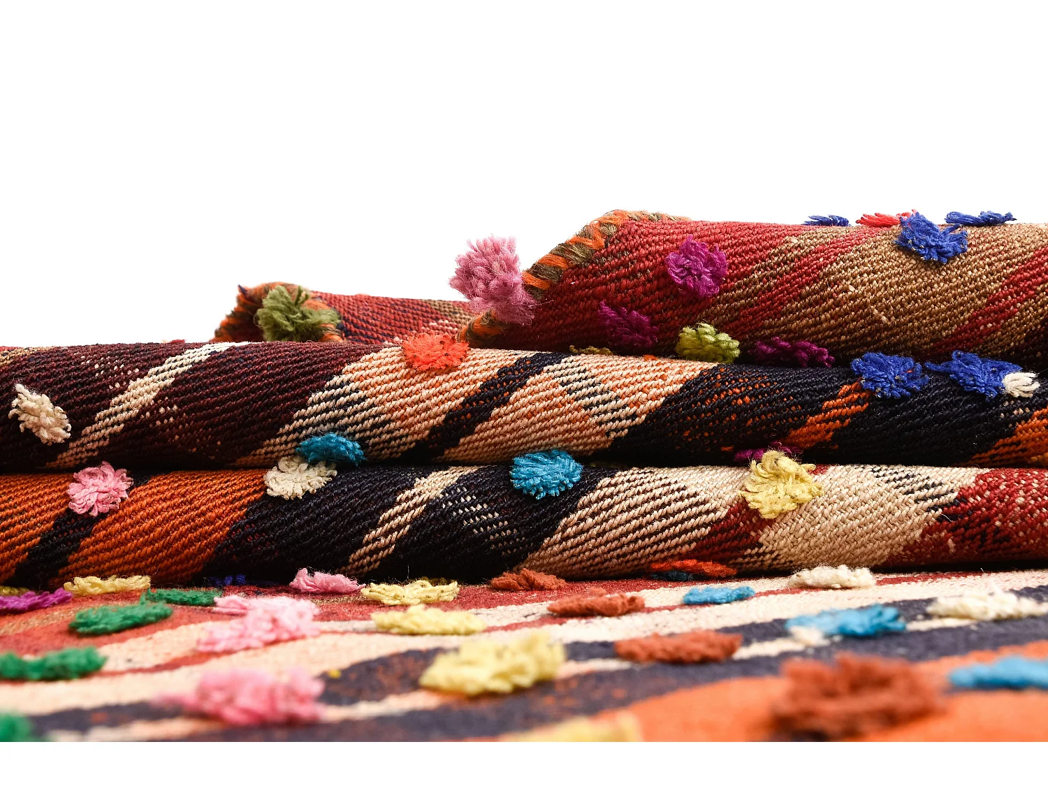 Tapis de laine 150x198 rouge Jajim