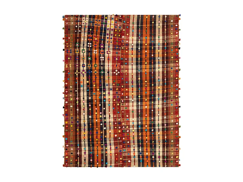 Tapis de laine 150x198 rouge Jajim