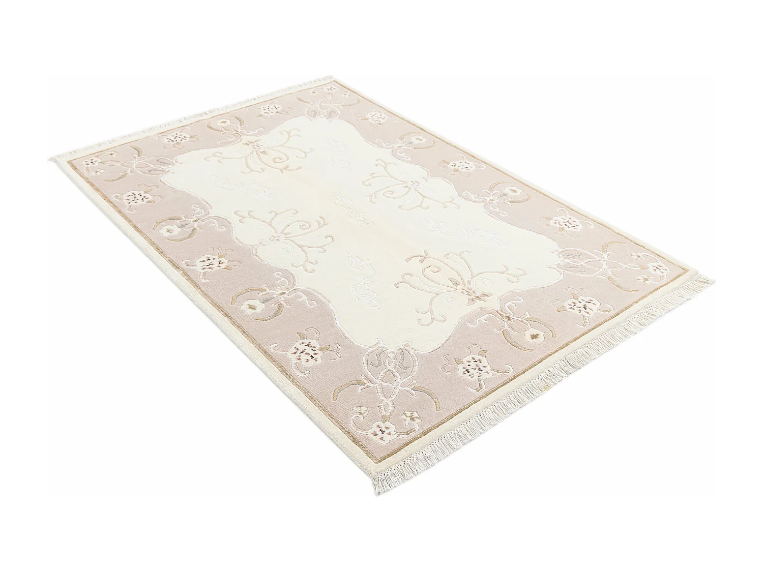 Tapis de laine 122x183 beige Darya