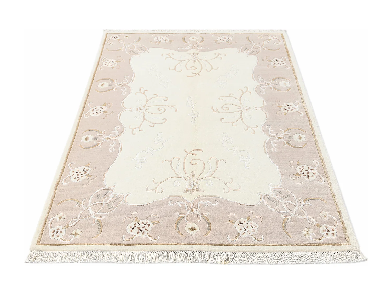 Tapis de laine 122x183 beige Darya