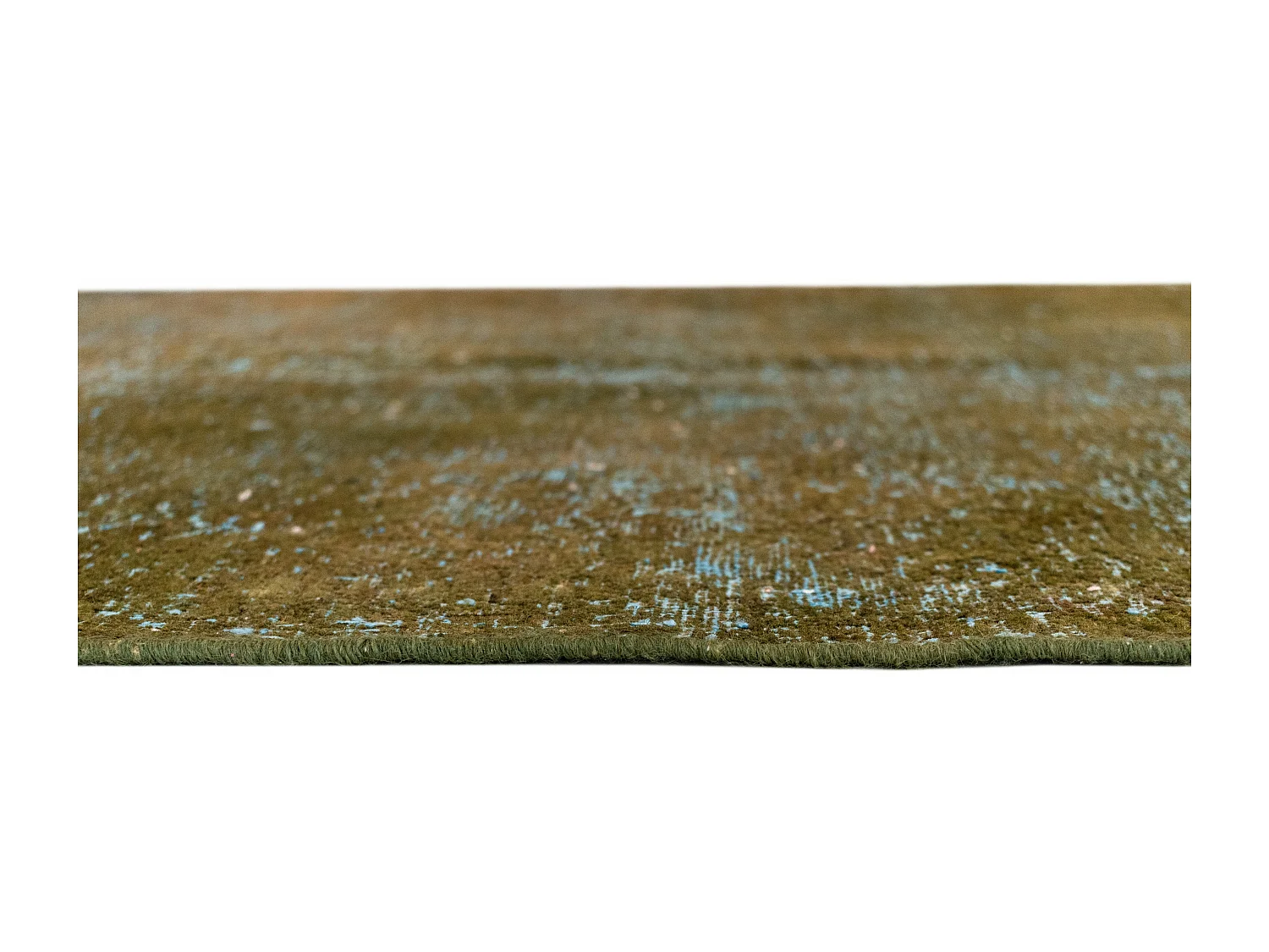 Tapis de laine 111x203 Bleu Vintage Royal