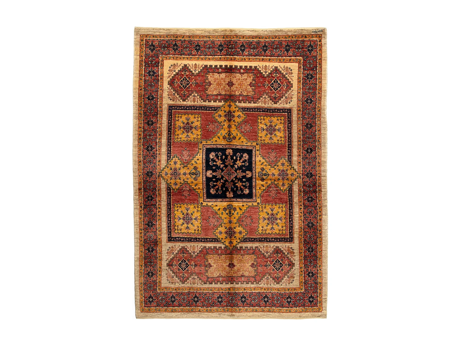 Wollteppich 158x234 Rot Kashkuli