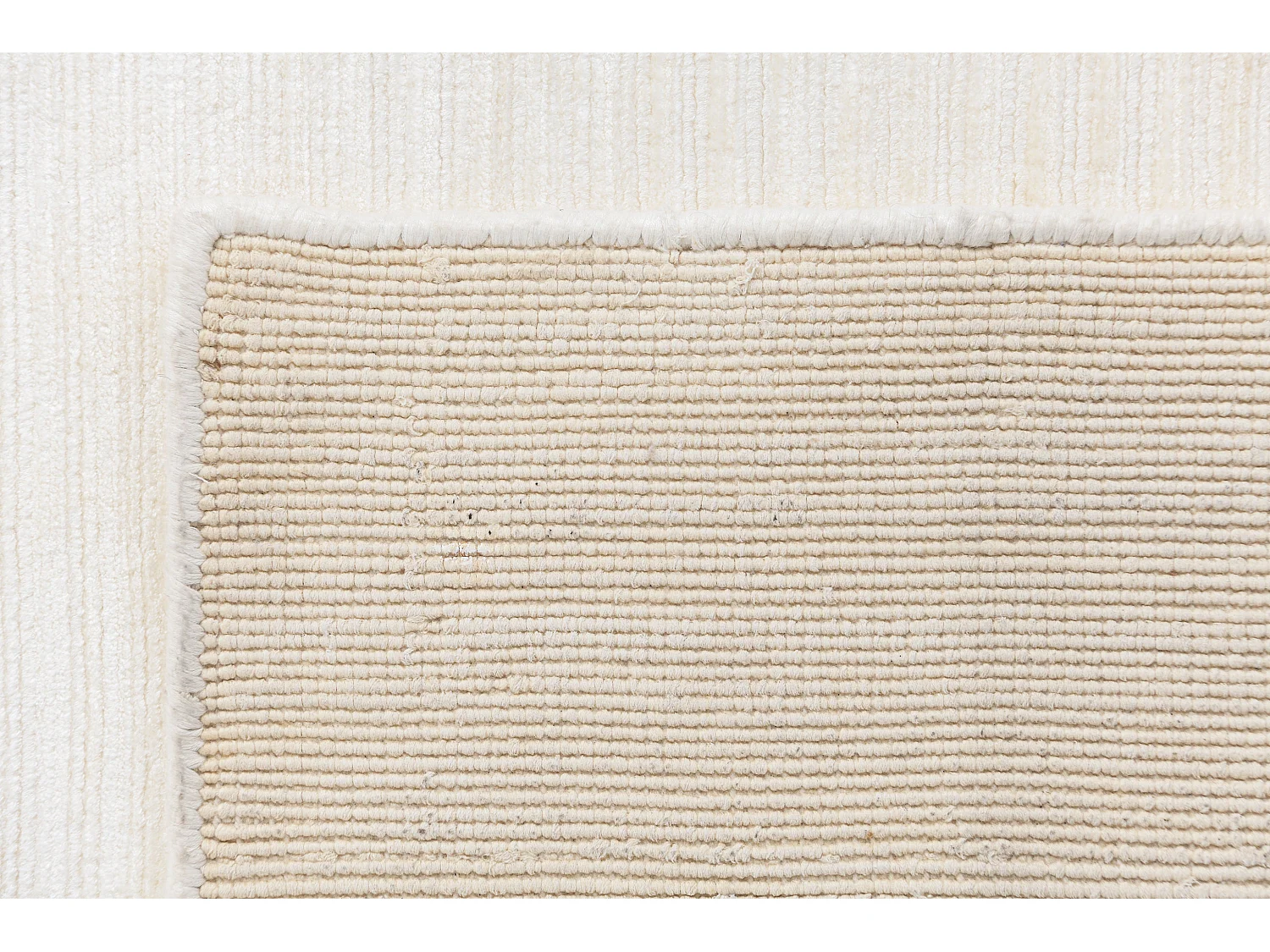 Läufer-Wollteppich 81x394 Beige Darya