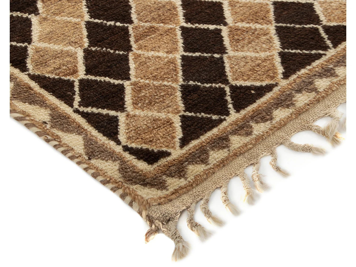 Tappeto in lana 118x188 giallo Gabbeh