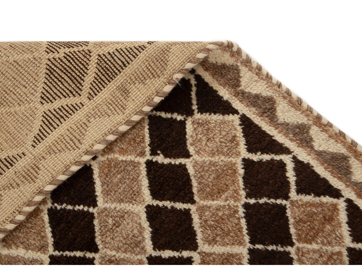 Tappeto in lana 118x188 giallo Gabbeh