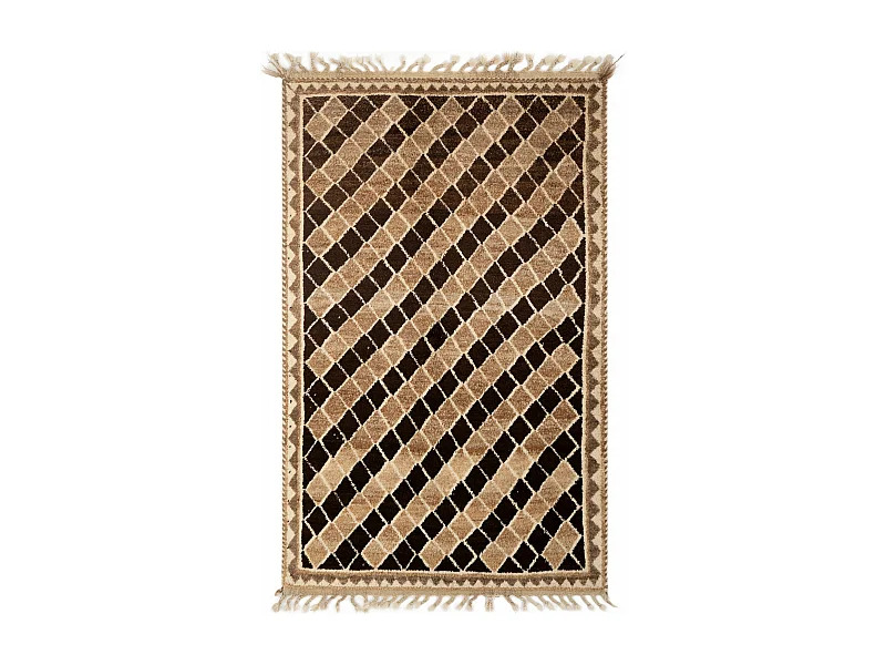 Tapis de laine 118x188 jaune Gabbeh