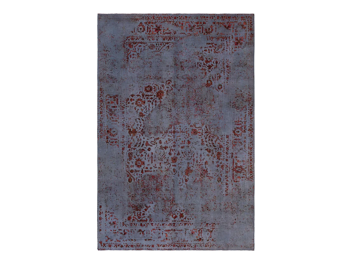 Tapis de laine 189x286 Bleu Vintage Royal
