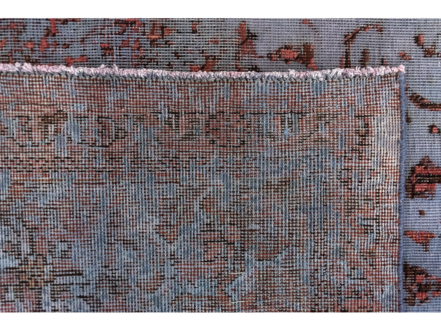 Tapis de laine 189x286 Bleu Vintage Royal