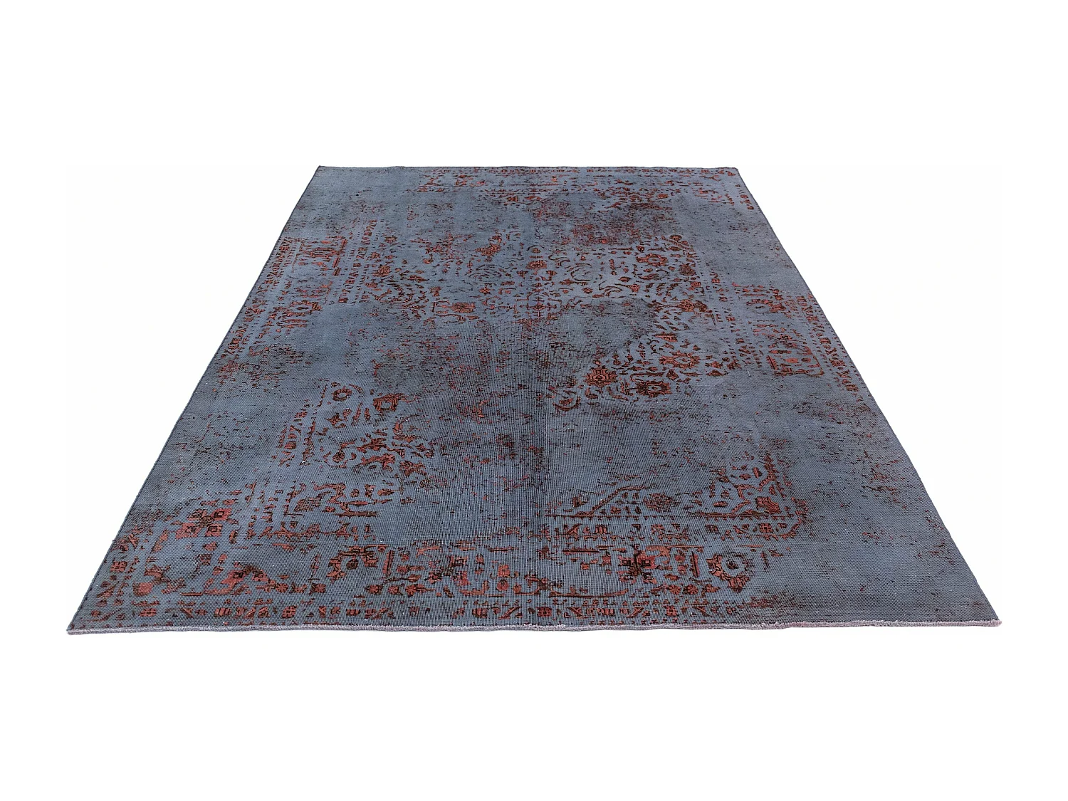 Tapis de laine 189x286 Bleu Vintage Royal