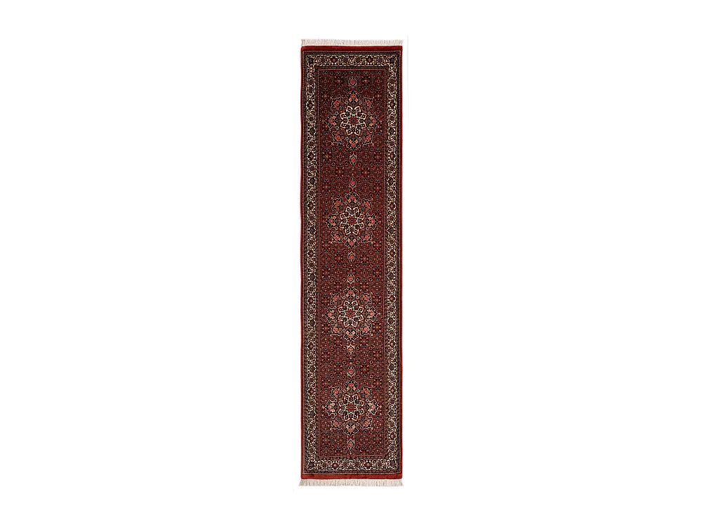 Tapis de couloir en laine 83x361 rouge Bidjar