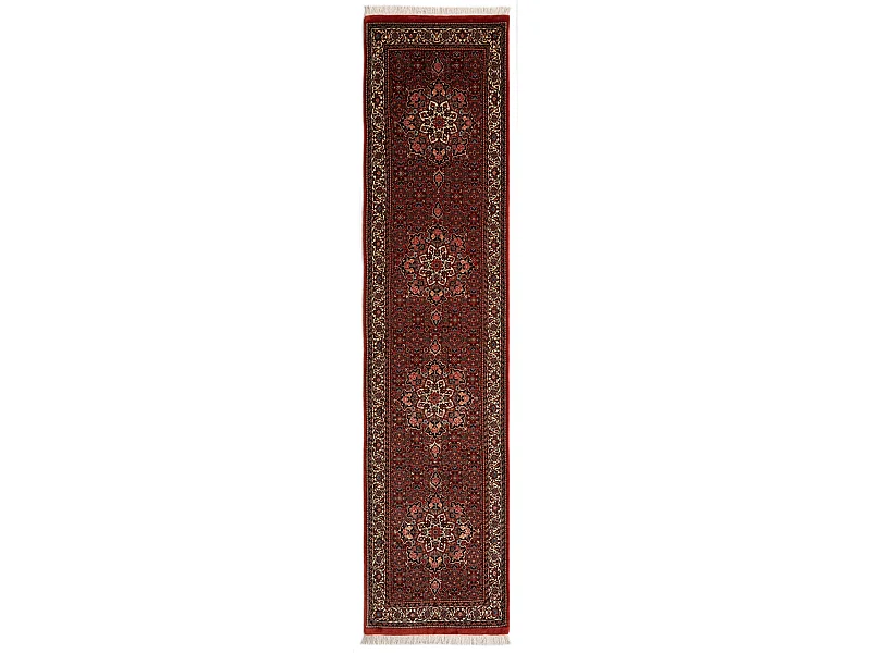Tapis de couloir en laine 83x361 rouge Bidjar