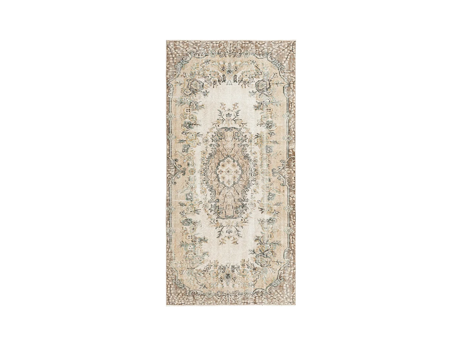 Tapis de laine 104x211 beige Ultra Vintage