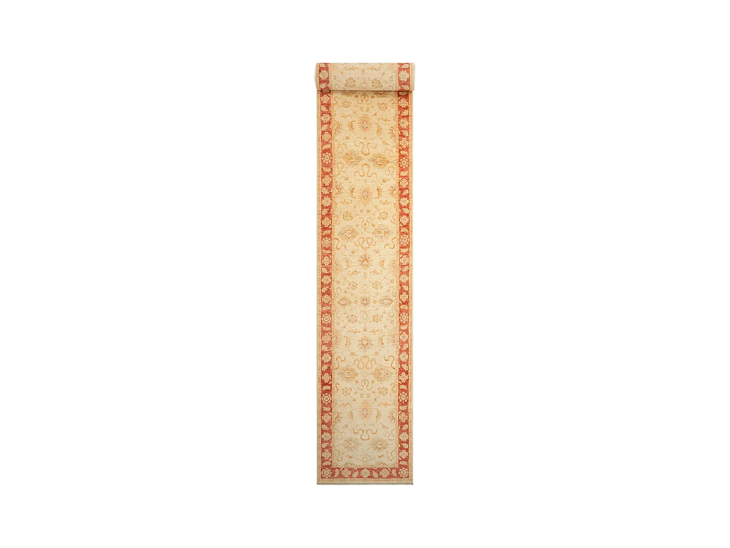Tapis de couloir en laine 88x595 beige Kaizar