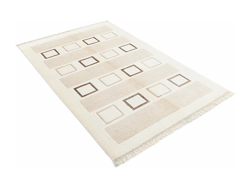 Tapis de laine 124x191 beige Darya