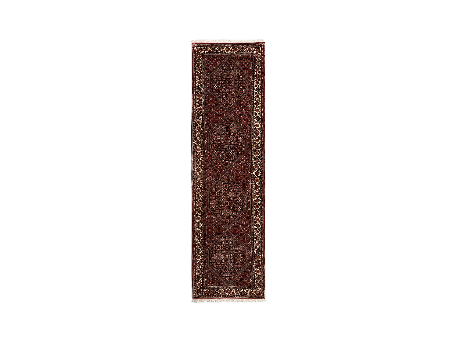 Tapis de couloir en laine 86x312 rouge Bidjar