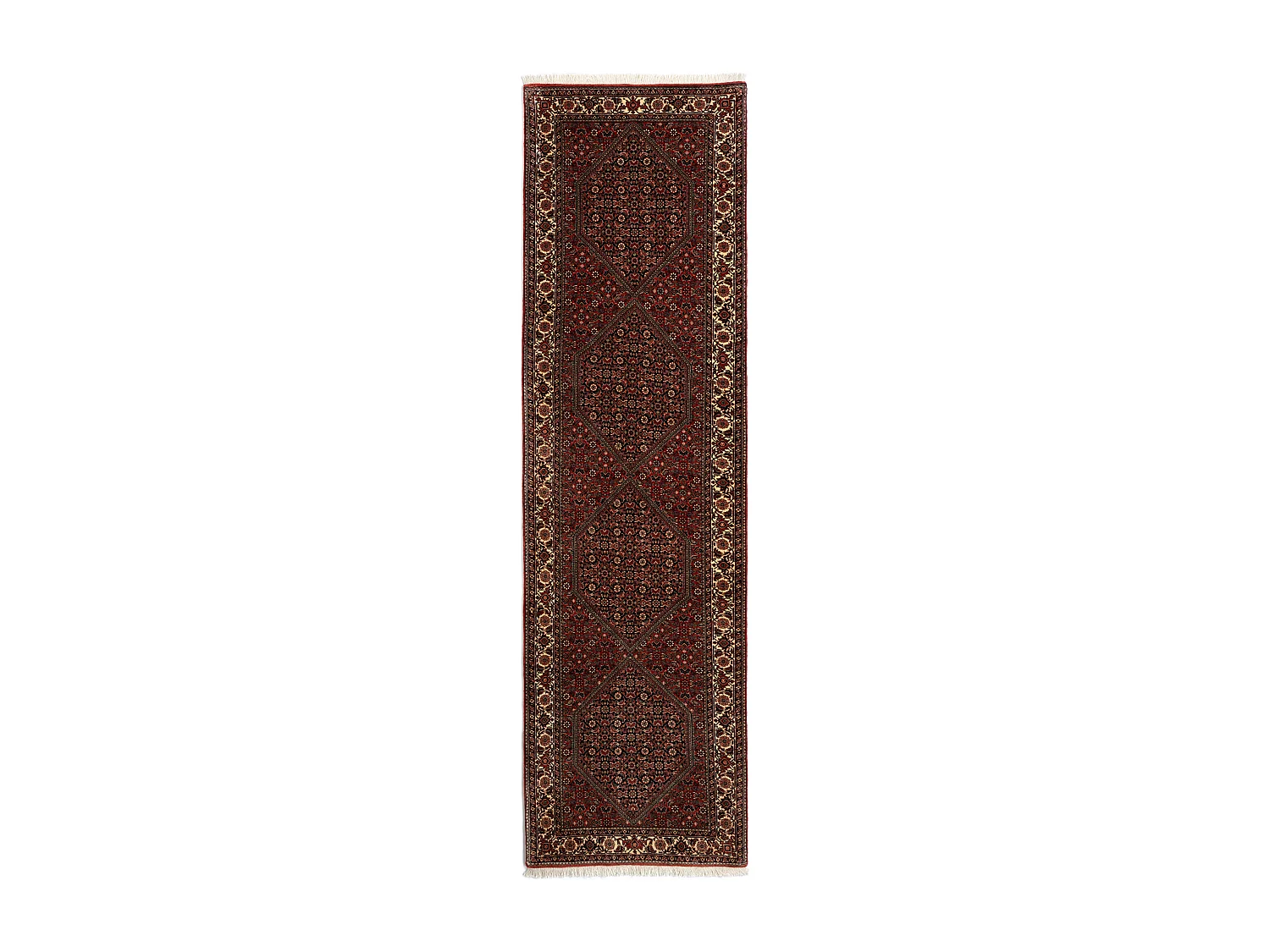 Tapis de couloir en laine 86x312 rouge Bidjar