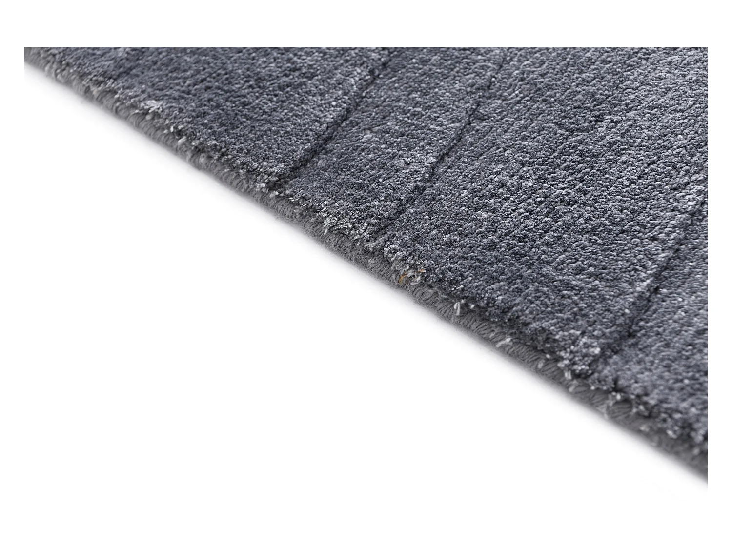 Tapis de couloir en laine 84x300 gris Darya