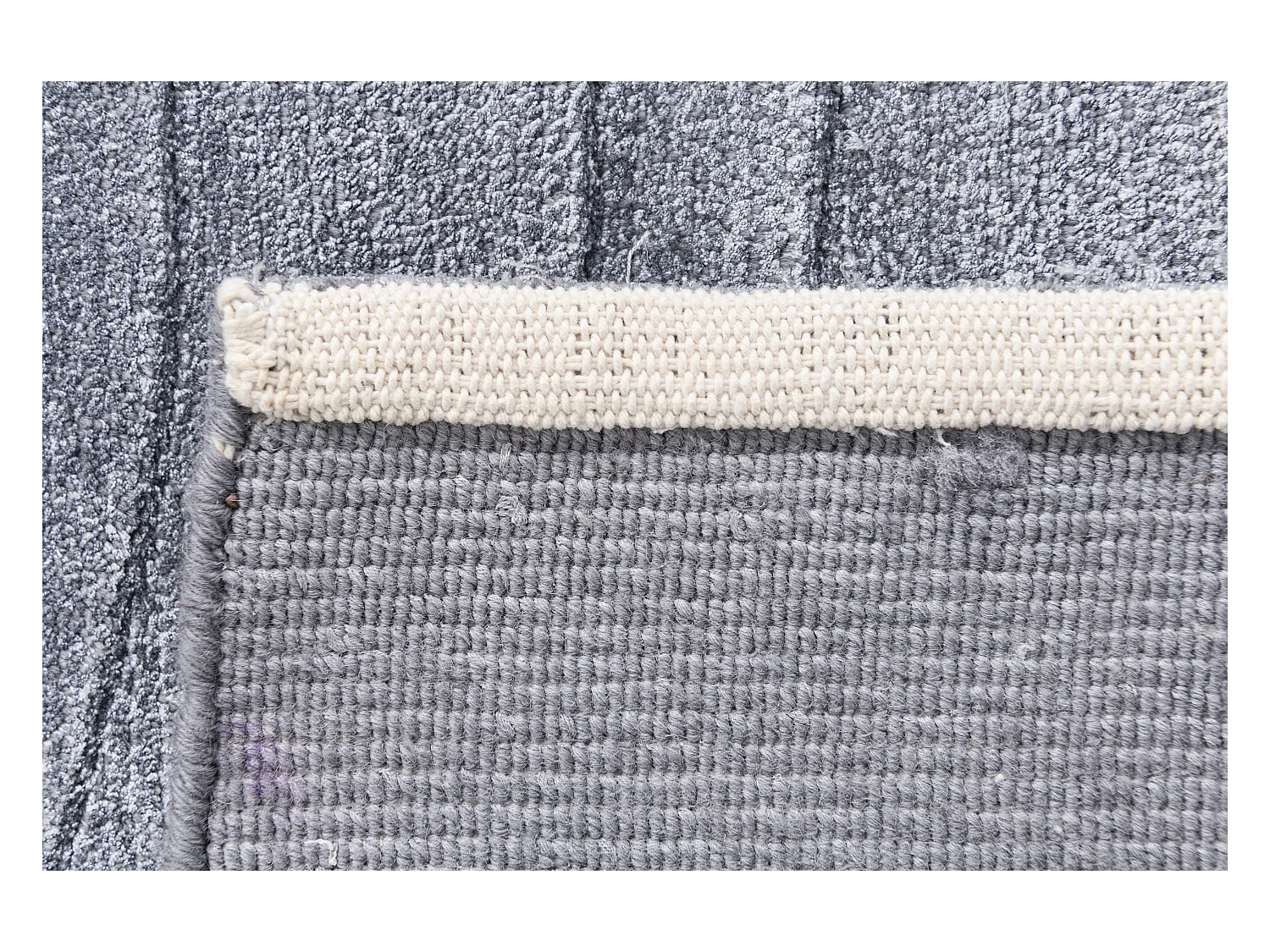 Tapis de couloir en laine 84x300 gris Darya